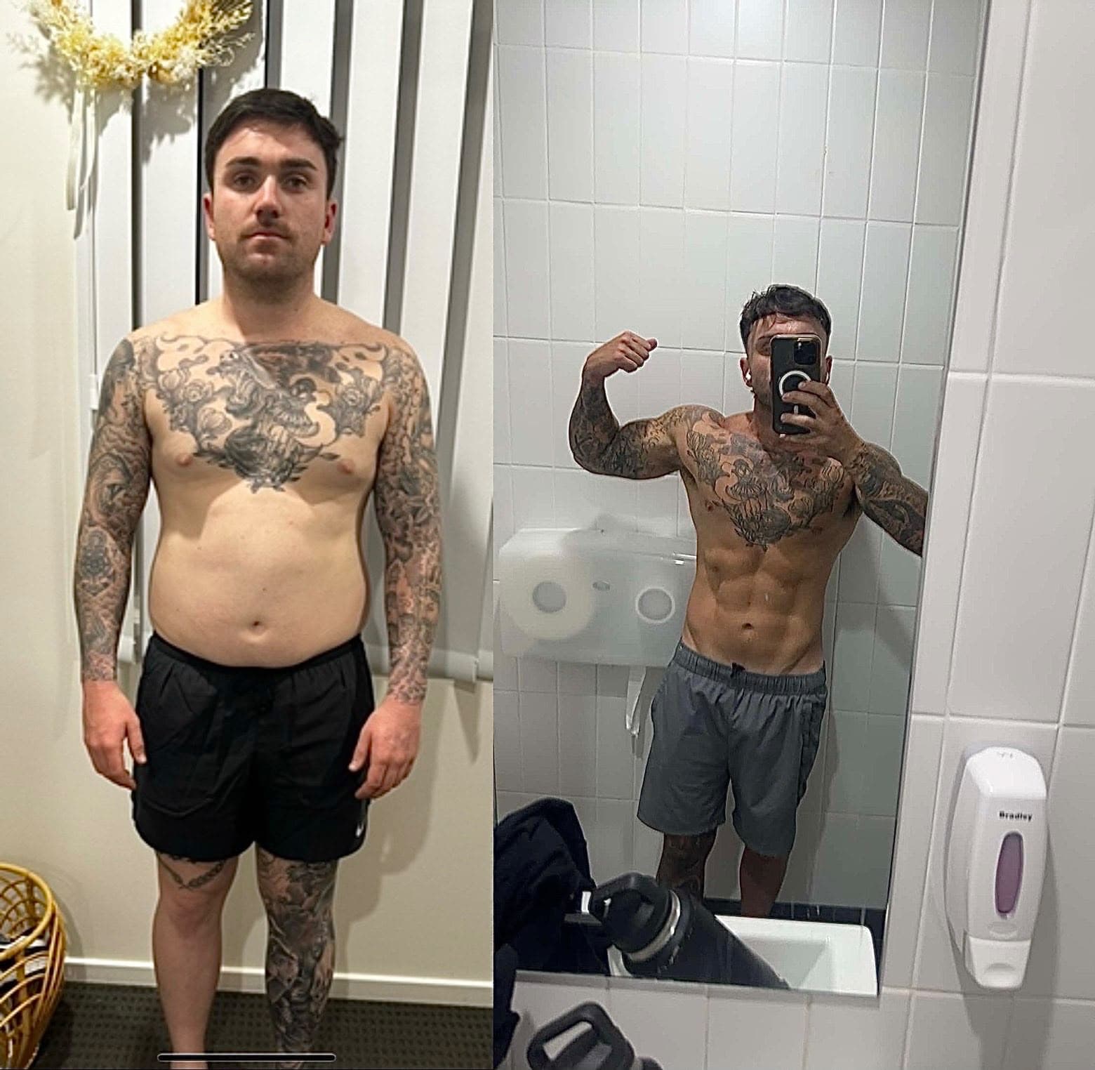 Client photo. Fat loss and muscle.